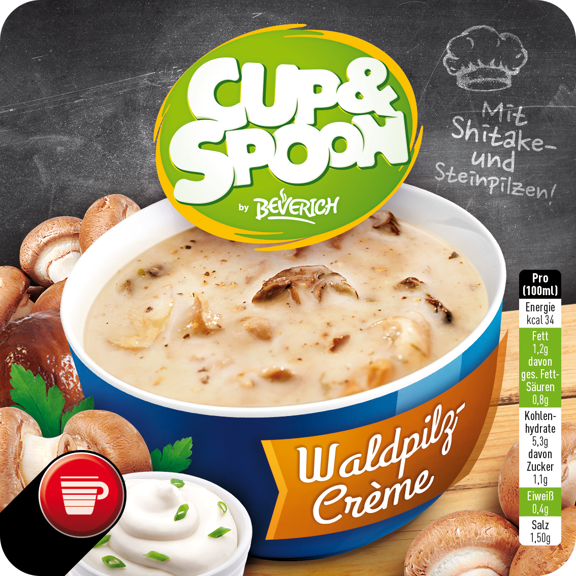 Bild von Cup & Spoon Waldpilz-Creme