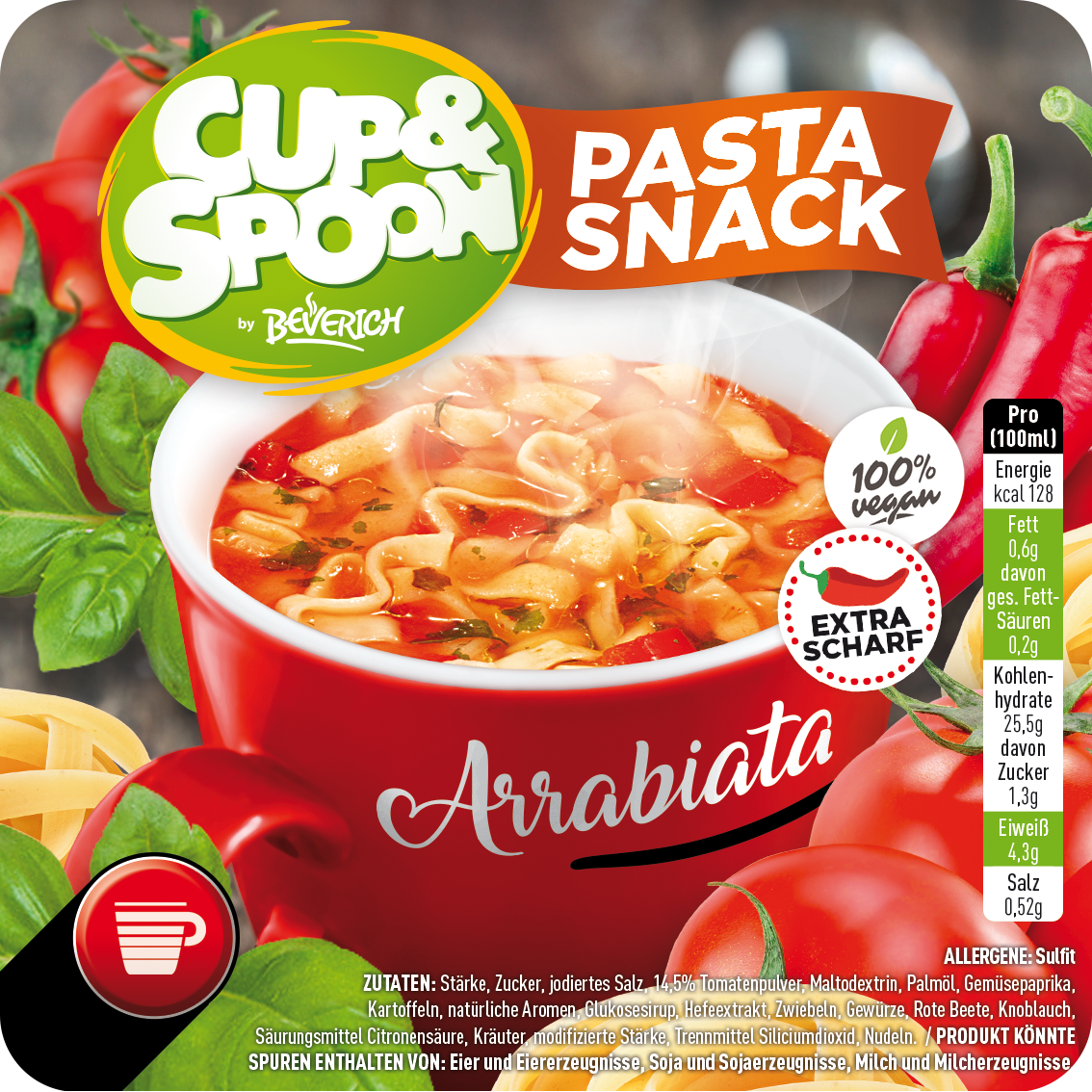 Bild von Cup & Spoon Pasta Arrabiata