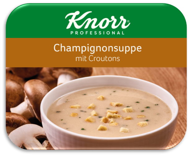 Bild von KLIX Knorr Champignonsuppe mit Croutons