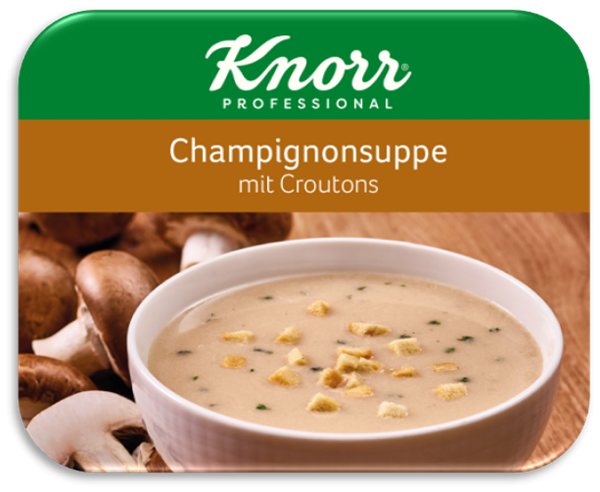 Bild von KLIX Knorr Champignonsuppe mit Croutons