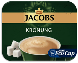 Bild von KLIX Jacobs Krönung Weiß/Zucker XL (Eco Cup)