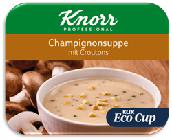 Bild von KLIX Knorr Champignonsuppe mit Croutons (Eco Cup)