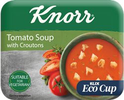 Bild von KLIX Knorr Tomatensuppe mit Croutons (Eco Cup)