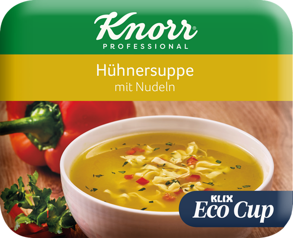 Bild von KLIX Knorr Hühnersuppe mit Nudeln (Eco Cup)