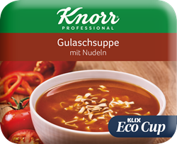 Bild von KLIX Knorr Gulaschsuppe mit Nudeln (Eco Cup)