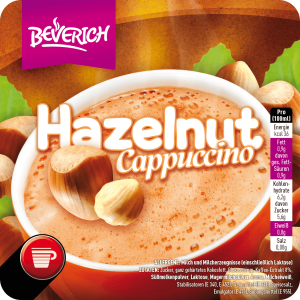 Bild von Beverich Hazelnut Cappuccino