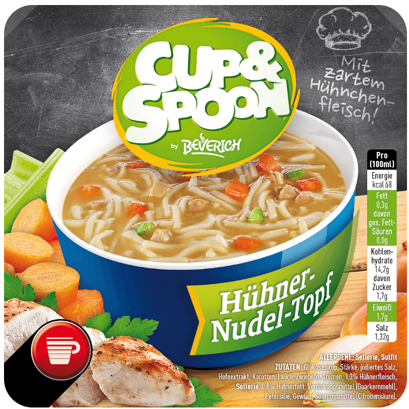 Bild von Cup & Spoon Hühner-Nudel-Topf