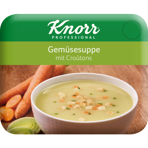Bild von KLIX Knorr Gemüsesuppe mit Croutons (Paper Cup)