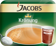 Bild von KLIX Jacobs Krönung Weiss/Zucker (großer Becher)