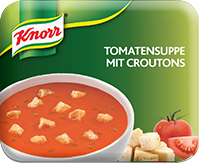 Bild von KLIX Knorr Tomatencreme-Suppe mit Croutons